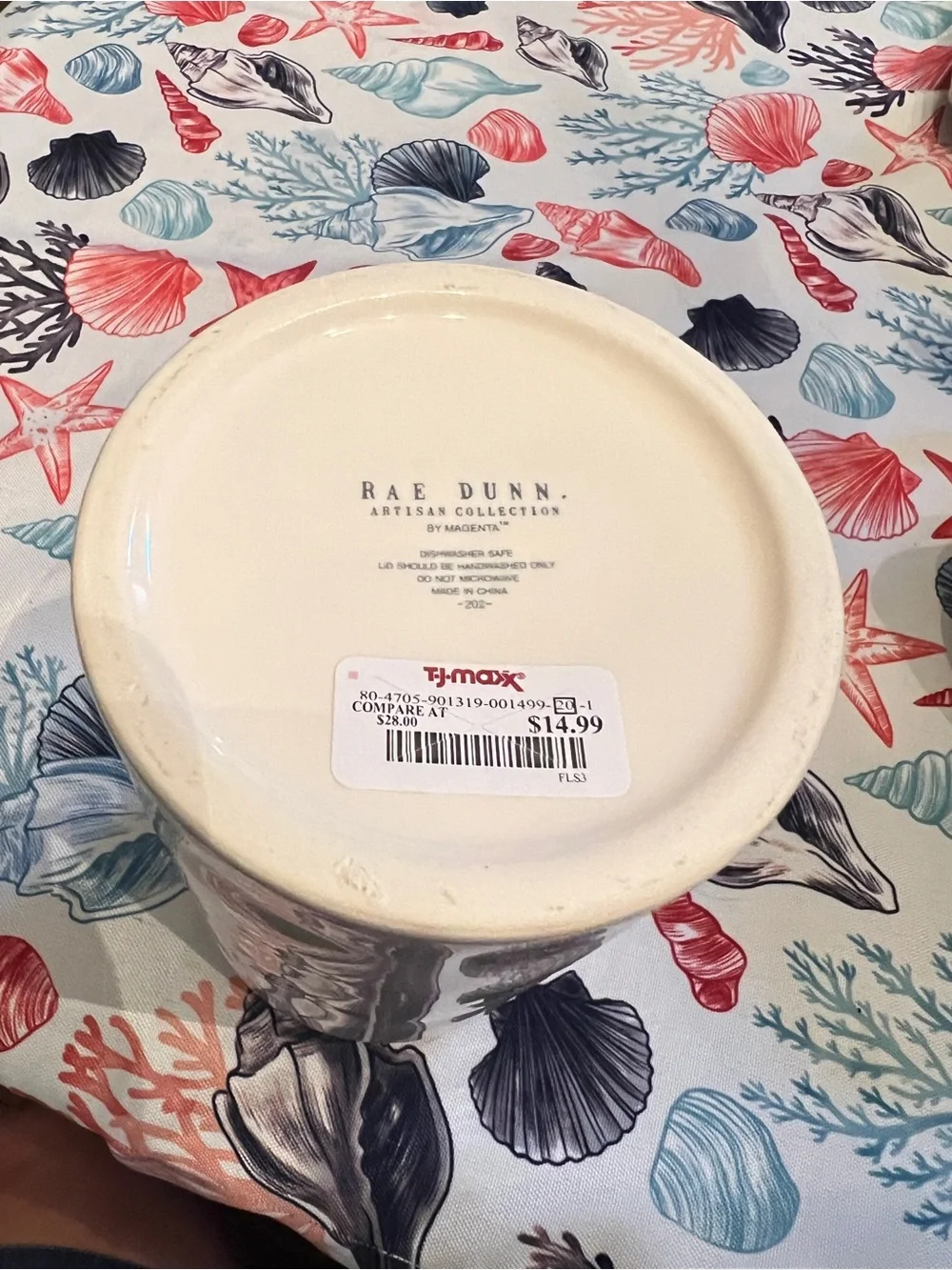 Blessed Ceramic Canister  with Gold Lettering